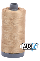 Aurifil Mako 28wt Cotton 750 m 820 yd. spool - 5010 Blonde Beige